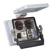 Panel Interface Connector: (1) 9-pin female D-sub connector, (1) RJ12 6-pin port and (1) USB A port (PN# ZP-PDA-32-403)