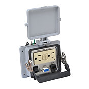 Panel Interface Connector: (1) 9-pin female D-sub connector and (1) RJ45 Ethernet port (PN# ZP-PGA-32-300)