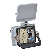 Panel Interface Connector: (1) 9-pin female D-sub connector and (1) USB B port (PN# ZP-PGA-32-301)