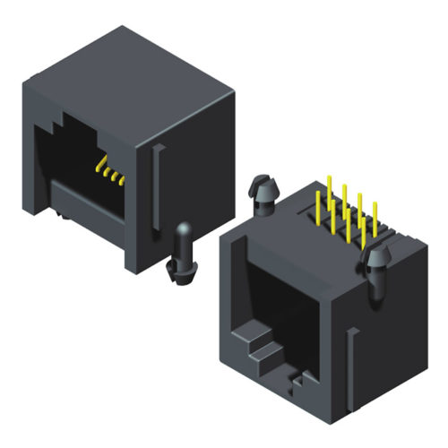 5RJ1DR00N0X-XXXX00L-628-AX Модульный разъем с боковым вводом В=14,5 Ш=13,1 Серия 628