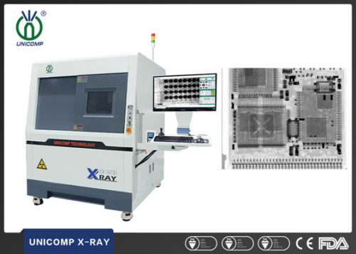 Аппарат рентгеновского снимка Unicomp AX8200MAX закрытой трубки SMT 90kV без обслуживания для измерения пустот пайки BGA LED