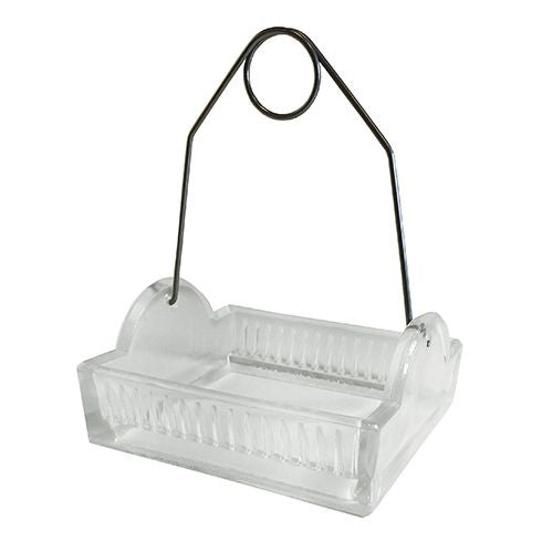 Microscope slide rack, glass, 16-32 slides
