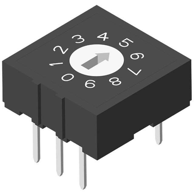 64SWT-CD6BXXX(235-237) Поворотный кодовый переключатель DIP 180° 6P