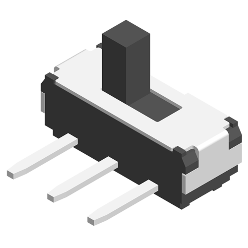 64SWT-SE3B2XX(64.90.91) Ползунковый переключатель SMT 180° 3P H=5,5/6,5/7,5 мм