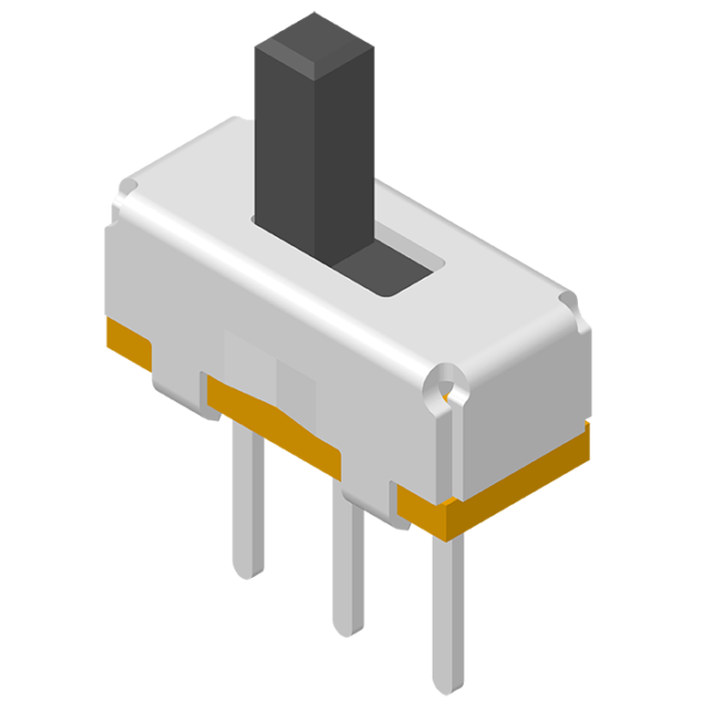 64SWT-SC3N267 Ползунковый переключатель DIP 180° 3P H=7,5 мм