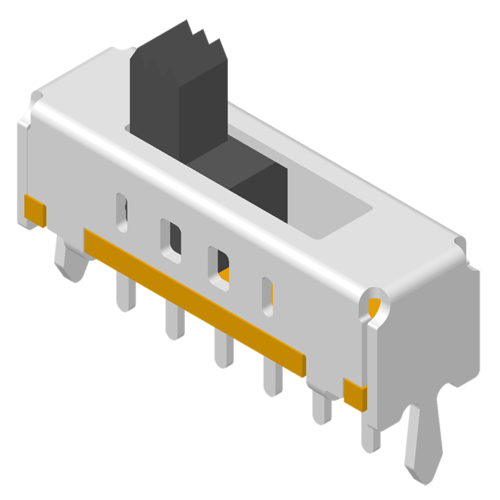 64SWT-SC6N268 Ползунковый переключатель DIP 180° 6P H=7,7 мм