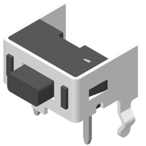64SWT-BC4B066 Тактовый переключатель DIP 90°, 4P H=4,3 мм, 160 г, черный