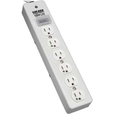 Tripp Lite Surge Protector Strip Medical Metal 6 Outlet 15ft Cord