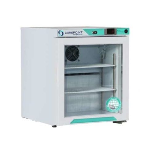 1 cu. ft. Corepoint Scientific™ White Diamond Series Countertop Refrigerator Freestanding