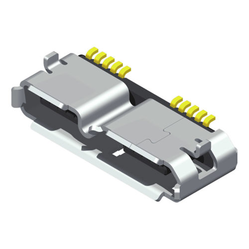 5UR3B02MF-110GDBUHN1 Micro USB 3.0 B тип гнездо SMT R/A 10P 02 серии