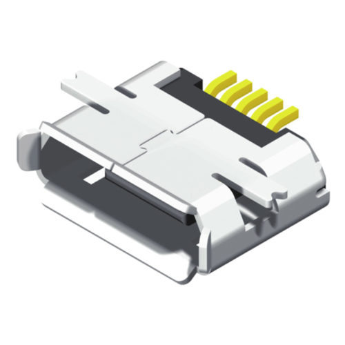 5UR2B06MF-105XXBUHM1 Micro USB B тип гнездо SMT R/A 5P