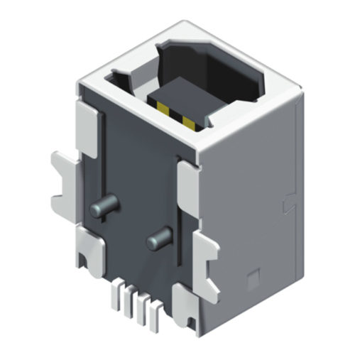 5US2B05MF-104S0XUXD1 USB тип B, гнездо SMT R/A 4P