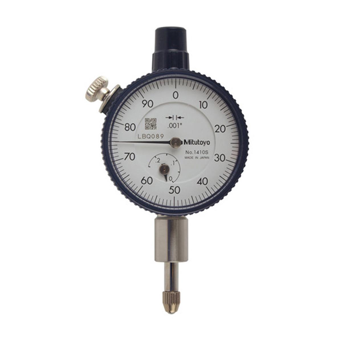 Mitutoyo 1410A-10 Циферблатный индикатор 1,25 дюйма 0-100 с выступом сзади