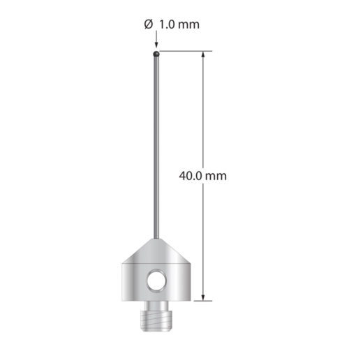 Q-Mark AFG-1040-DS-8-SN M5 1 мм, наконечник из нитрида кремния, цилиндрический стилус, L 40,0 мм, EWL 30 мм