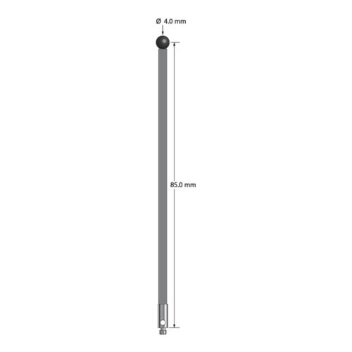 Q-Mark TM2-4087-G-SN M2 4 мм, наконечник из нитрида кремния, цилиндрический стилус, L 87,0 мм, EWL 80 мм