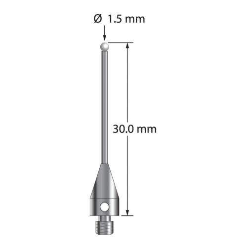 Q-Mark TM3-1530-TX-Z M3 XXT 1,5 мм с наконечником из циркония, цилиндрический стилус, L 30,0 мм, EWL 21 мм