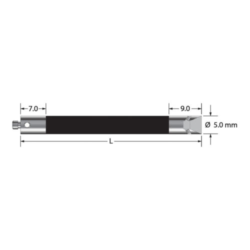 Q-Mark VM3-35-TX-CR M3 ext., корпус из углеродного волокна, резьбовое соединение из титана
