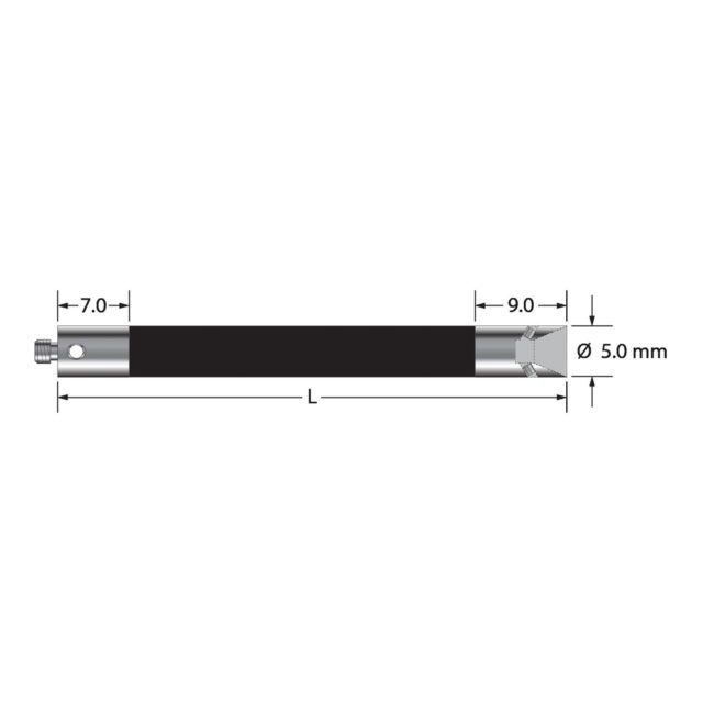 Q-Mark VM3-65-TX-CR M3 ext., корпус из углеродного волокна, резьбовое соединение из титана