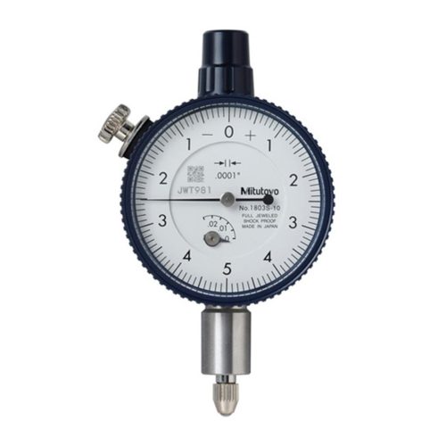 Циферблатный индикатор Mitutoyo 1803A-10, серия 1,025"/0,01", 0-5-0, циферблатный наконечник сзади