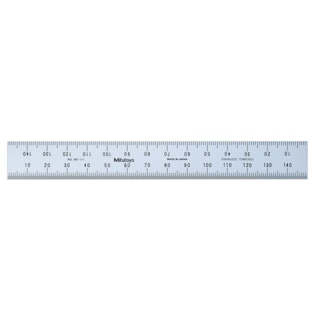 Mitutoyo 182-111 Стальная линейка 150 мм (1 мм, 1/2 мм)