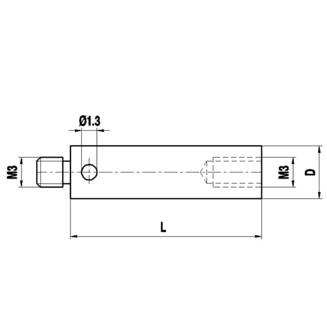 Renishaw A-5555-0288 Удлинитель щупа M3 из нержавеющей стали, длина 50 мм, для приложений Zeiss