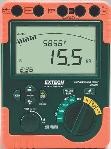 Цифровой тестер изоляции высокого напряжения Extech 380395/380396