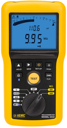 Мегаомметр AEMC, модель 6532, 100 В