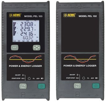 AEMC PEL 102 / PEL 103 Регистраторы мощности и энергии