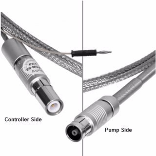 9290705M049- Высоковольтный кабель ионного насоса, 1 метр, разъем Fischer на стороне контроллера и насоса, радиационностойкий.