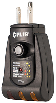 FLIR RT50 GFCI Receptacle Tester