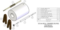 MPRA000003 — Стартовый комплект, 5,0 мм, 60 мкл, CRAMPS, включает набор упаковочных инструментов и 5 роторных сборок.