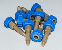 RE6000282BL- Fittings, Rheflex 10-32, 1/l6 in one piece finger-tight, cone bottom, blue, 10/pack, used with liquid chromatography systems