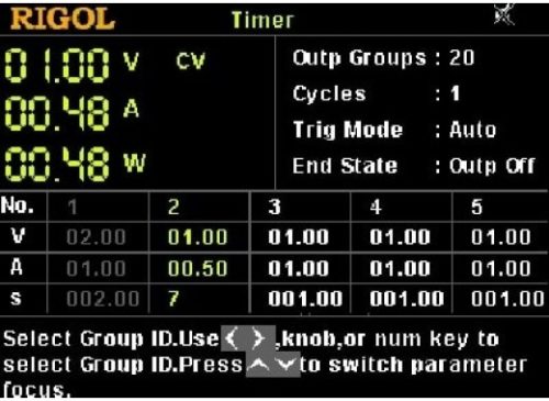 Опция таймера Rigol DP-700