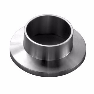 KS250110078- Short weld stub, NW25, 1 inch tube, 0.78 inch long, stainless steel