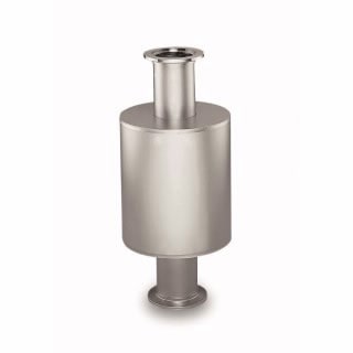 Coaxial foreline trap, NW50KF flange connection, 8.95 in overall length