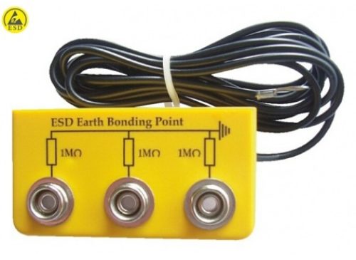 Заземляющая коробка с коробкой от электростатического разряда (желтая)