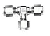 0100-0680- Tee, 1/16 in, brass
