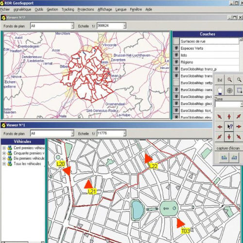 Communications software GéoSupportstatisticalreal-time