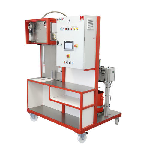 Adhesive mixing and metering unit volumixwith piston pumptwo-component