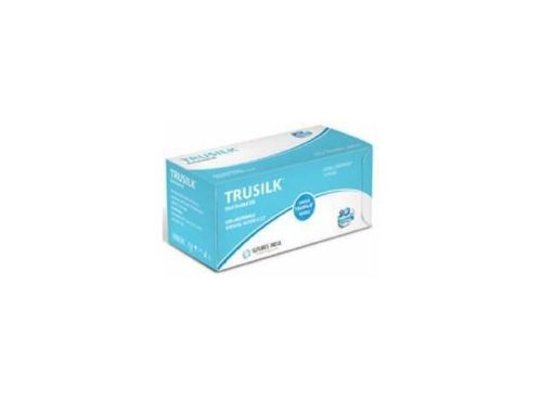 Sutures India Trusilk USP 4-0, круглый корпус 3/8