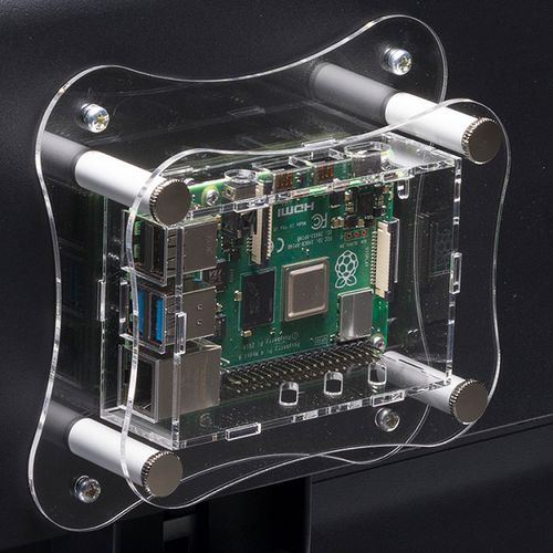 Ящик Raspberry Pi RPA-4B-1Fнастенныйпрямоугольныйакриловое стекло