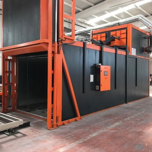 Aging furnace VMAFquenchingtunnelfor aluminum