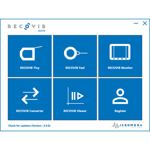 Analysis software RECOVIB.SUITEvisualizationacquisitionreal-time