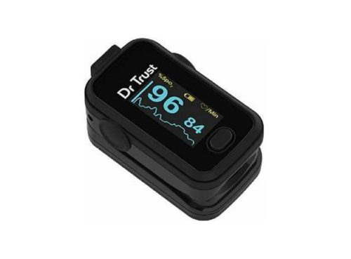 Dr Trust 201 Spo2 USA Signature Fingertip Pulse Oximeter, Black