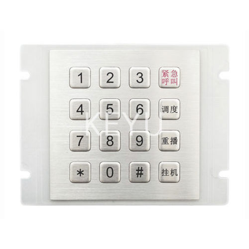 Клавиатура Inox KY3088E16-крепление на клавиатуре-вандальная защита