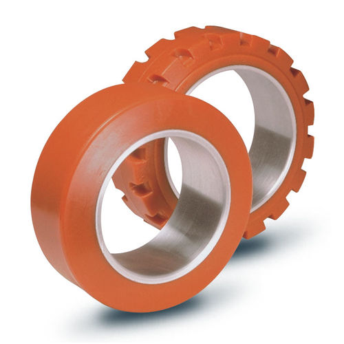 Wheel with solid tire ZETA-CIL seriespolyurethanesmoothpolyurethane