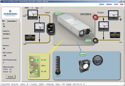 Программное обеспечение для мониторинга PMBus GUIinterfacetestcontrol