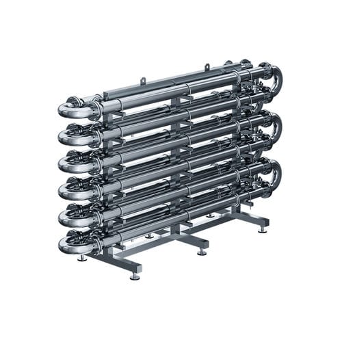 Shell and tube heat exchanger ST seriesliquid/liquidfree flowstainless steel