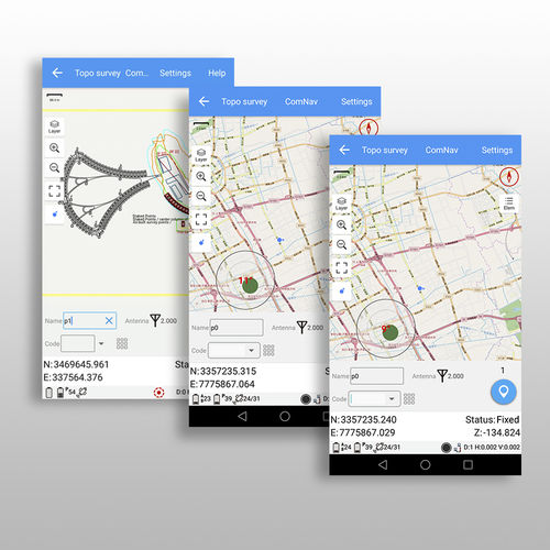 Программное обеспечение для позиционирования Survey Masterland геодезические съемки в режиме реального времени
