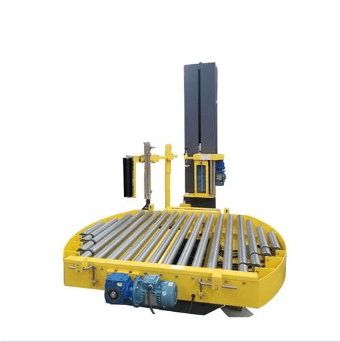 Turntable stretch wrapping machine horizontalautomaticpallet